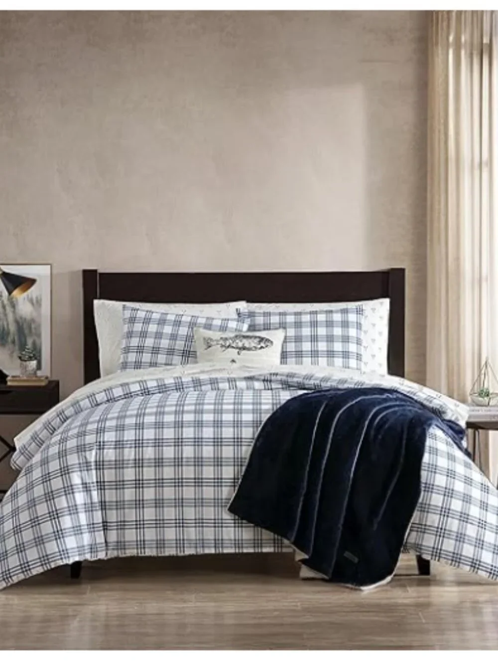 Eddie Bauer- King Duvet Cover Set 100% Cotton Bedding Set with Matching Shams